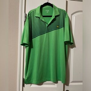Masters Tech men’s XL green stripe polo golf